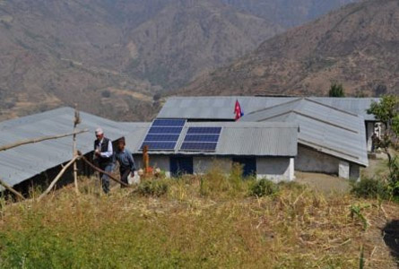 Solar power system for village