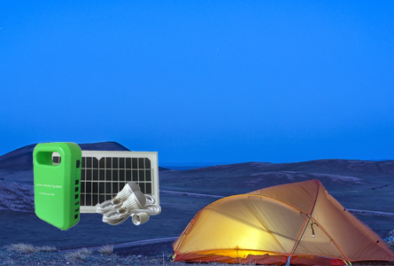 Solar power system for camping